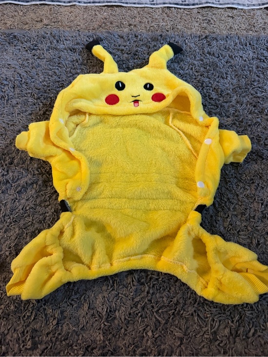 Other - Pikachu-Inspired Dog Hoodie with Hood Ears